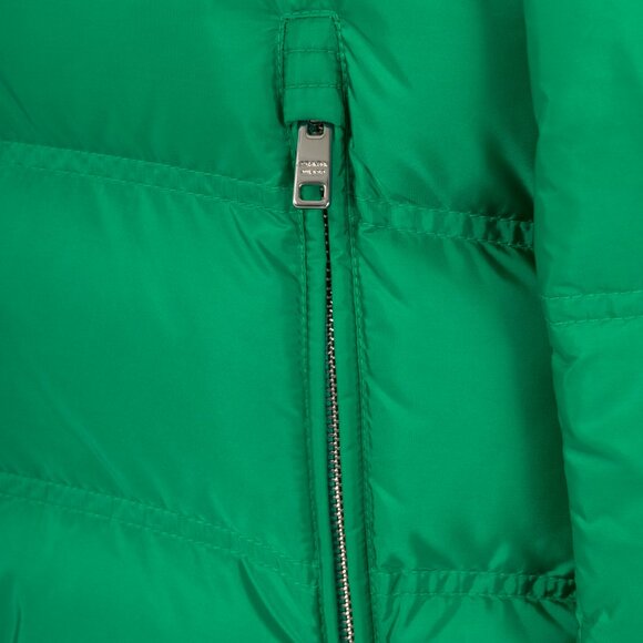 Prada Green Nylon Hooded Puffer Jacket - Picture 8 of 14